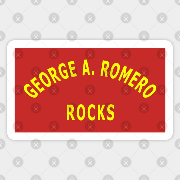 George A. Romero Rocks Sticker by Lyvershop